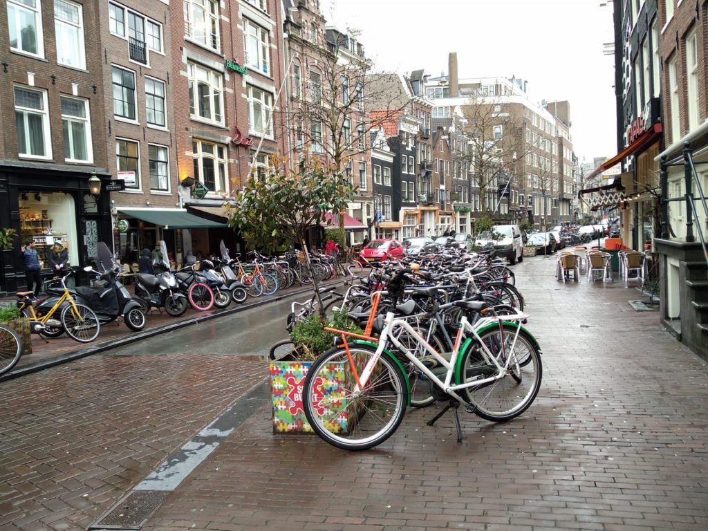 Bicycle parking in Amsterdam with eeagency